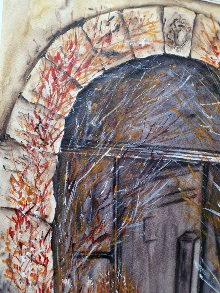 Original Expressionism Architecture Painting by Alena Yemelianova