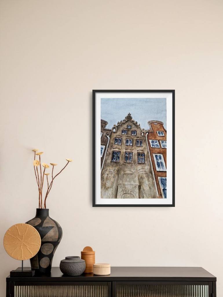 Original Expressionism Cities Painting by Alena Yemelianova