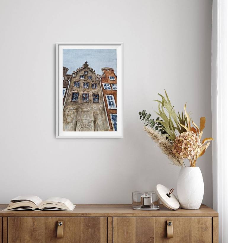 Original Expressionism Cities Painting by Alena Yemelianova