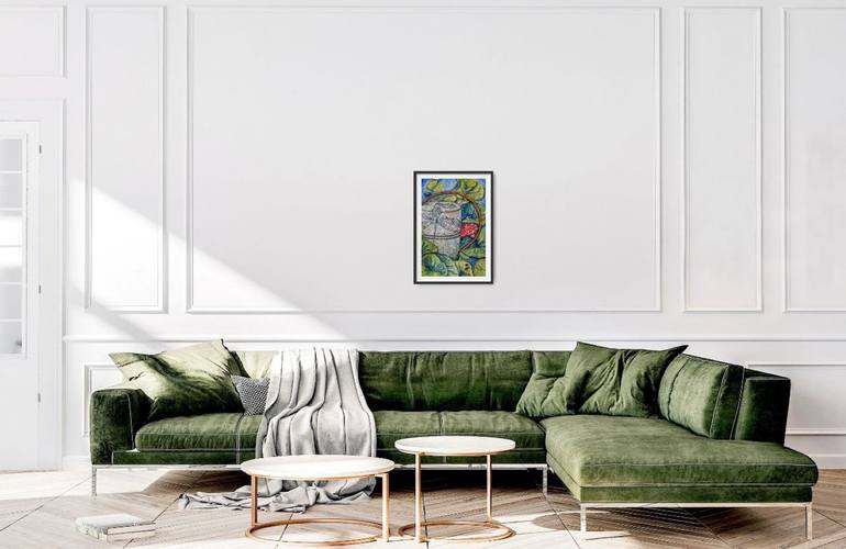 Original Expressionism Cities Painting by Alena Yemelianova