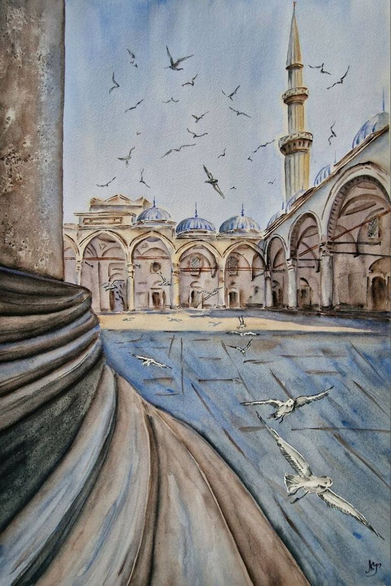 Blue Mosque paintings | Saatchi Art