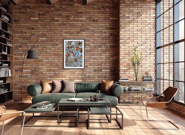 Original Expressionism Architecture Painting by Alena Yemelianova