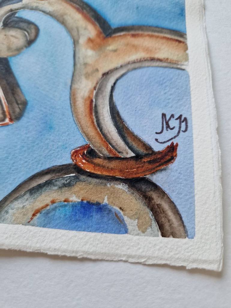 Original Expressionism Architecture Painting by Alena Yemelianova