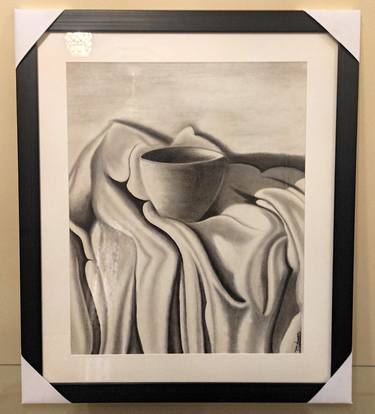Drapery Art with Charcoal and Graphite thumb
