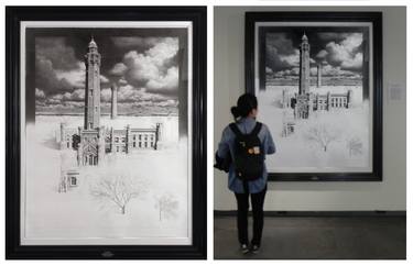 Original Photorealism Architecture Drawings by Jack Nixon