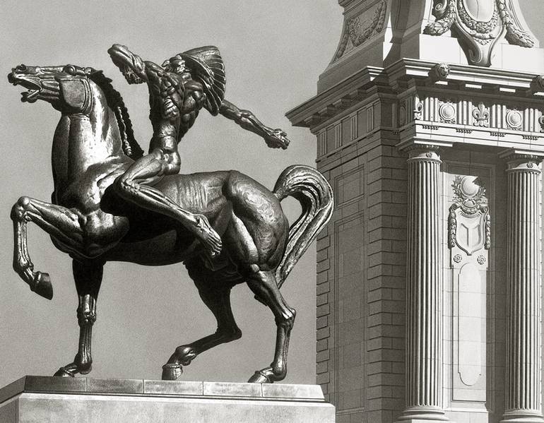 Original Documentary Architecture Drawing by Jack Nixon