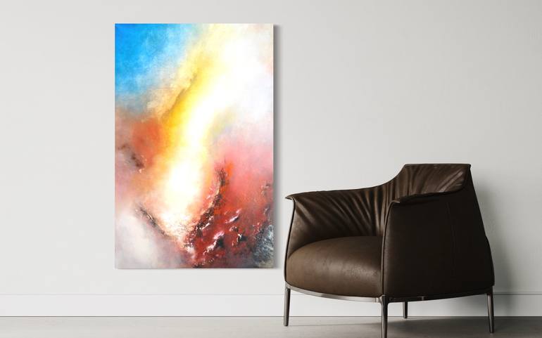 Original Outer Space Painting by Mihaela Castellano