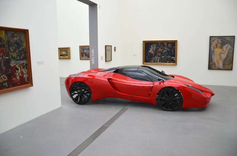 Original Contemporary Transportation Sculpture by Hannes Langeder