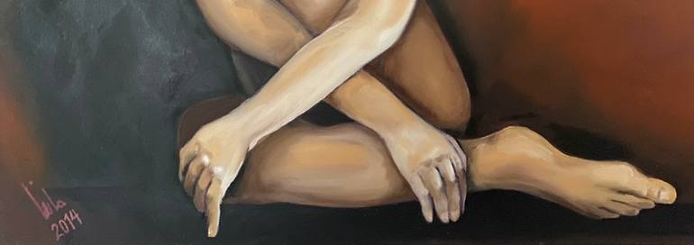 Original Figurative Women Painting by Leila Shokrgozar