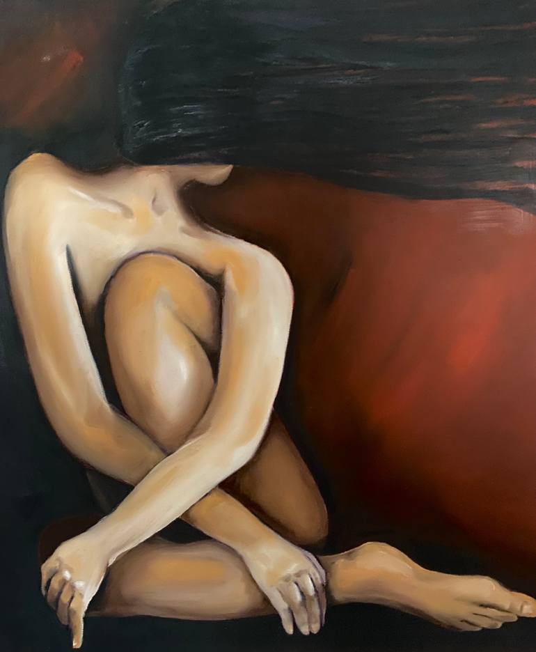 Original Figurative Women Painting by Leila Shokrgozar