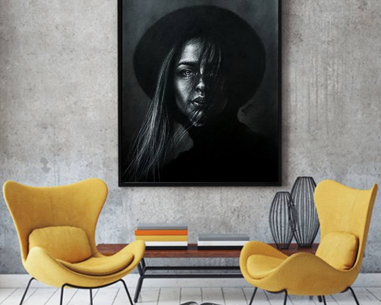 Original Modernism People Drawing by Nikolai Kosko