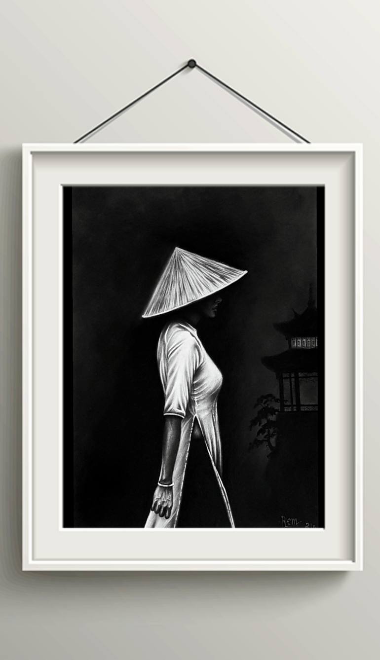 Original Modernism Women Drawing by Nikolai Kosko