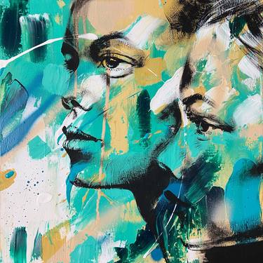 Original Abstract Portrait Paintings by Lukas Moll