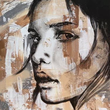 Original Abstract Portrait Paintings by Lukas Moll