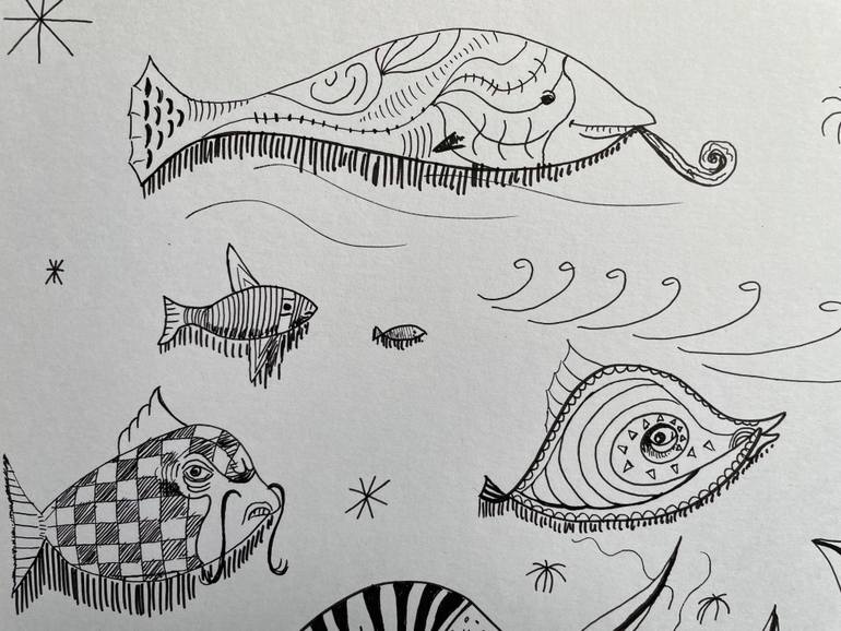 Original Street Art Animal Drawing by Daniel Arce