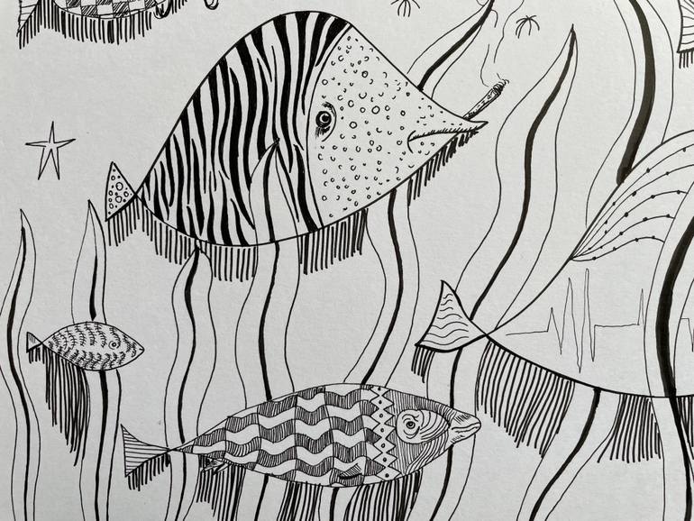 Original Street Art Animal Drawing by Daniel Arce