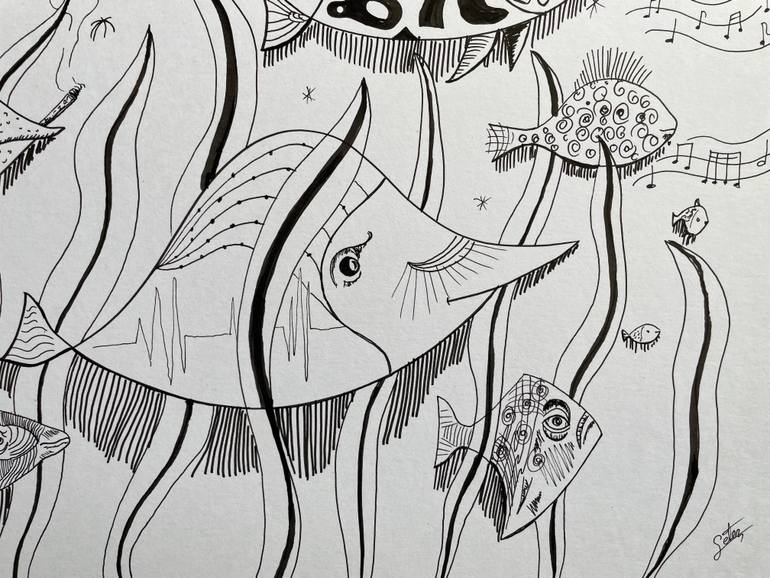 Original Street Art Animal Drawing by Daniel Arce