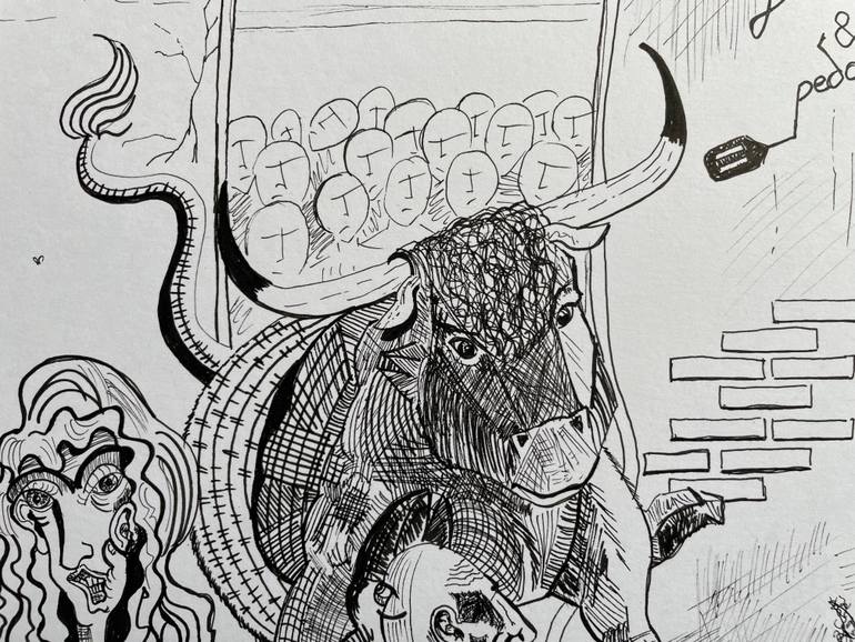 Original Contemporary Fantasy Drawing by Daniel Arce