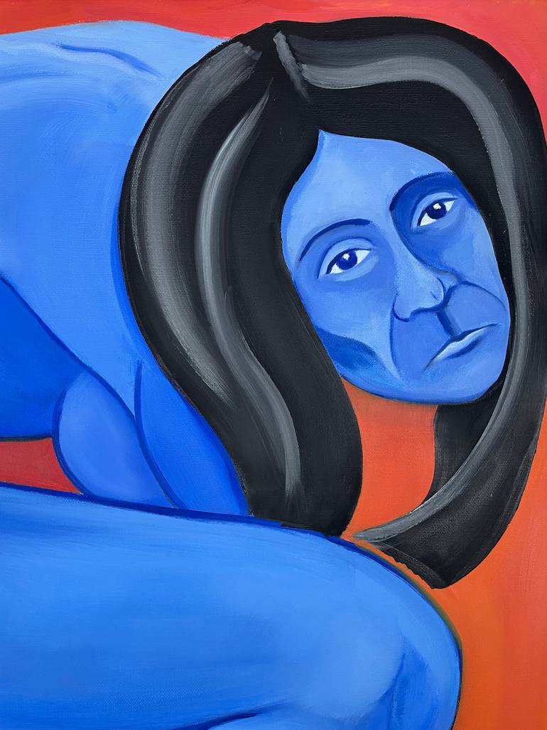 Original Expressionism Women Painting by Daniel Arce