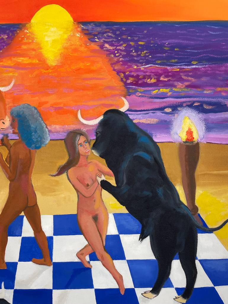 Original Surrealism Fantasy Painting by Daniel Arce