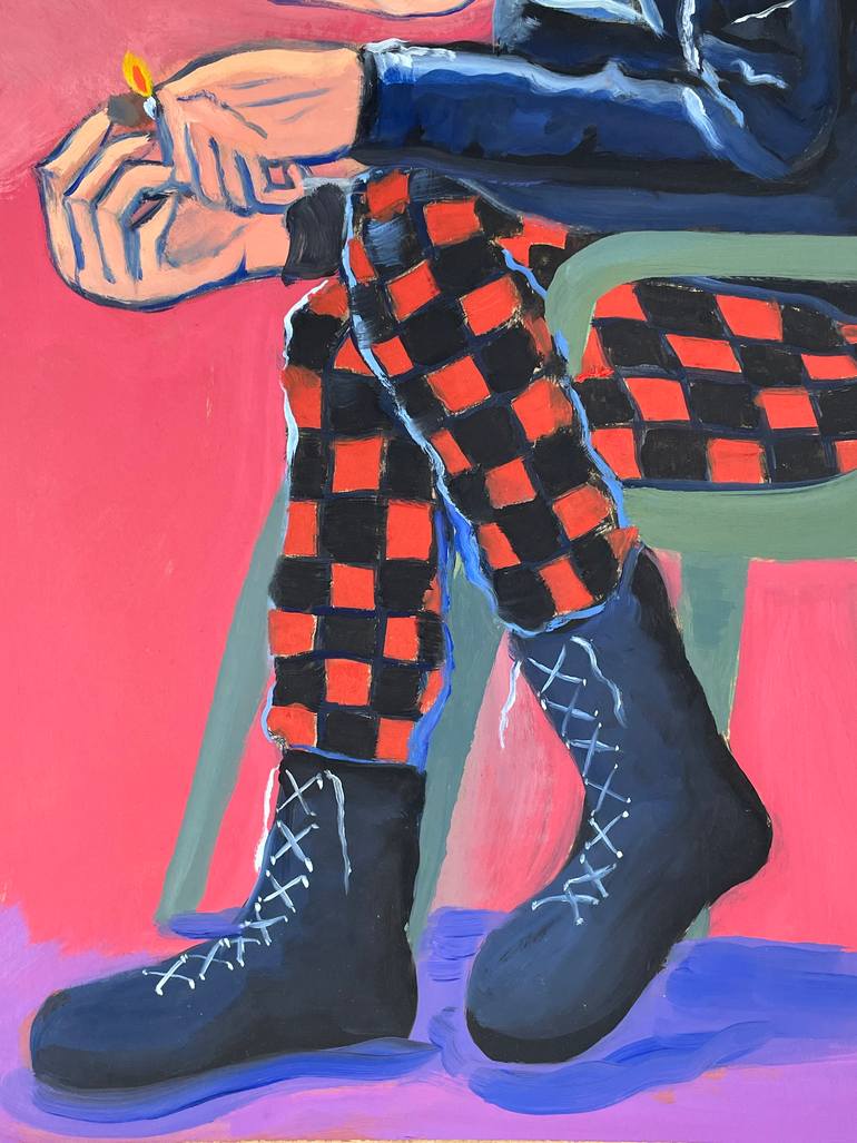 Original Figurative Men Painting by Daniel Arce