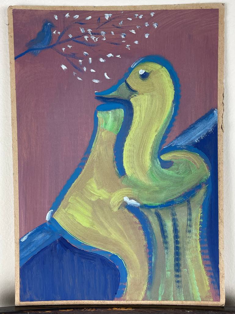 Original Expressionism Animal Painting by Daniel Arce