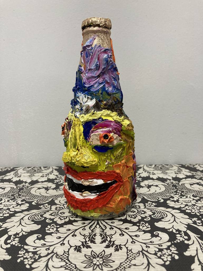 Original Expressionism Portrait Sculpture by Daniel Arce