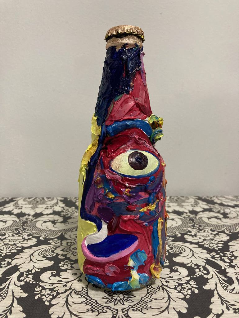 Original Expressionism Portrait Sculpture by Daniel Arce