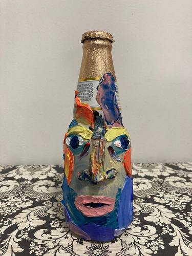 Original Expressionism Portrait Sculpture by Daniel Arce