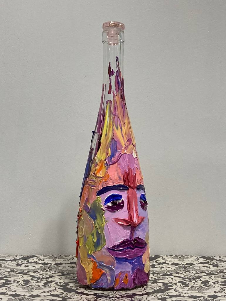 Original Expressionism Portrait Sculpture by Daniel Arce