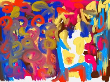 Original Expressionism Women Painting by Alexis J Smith