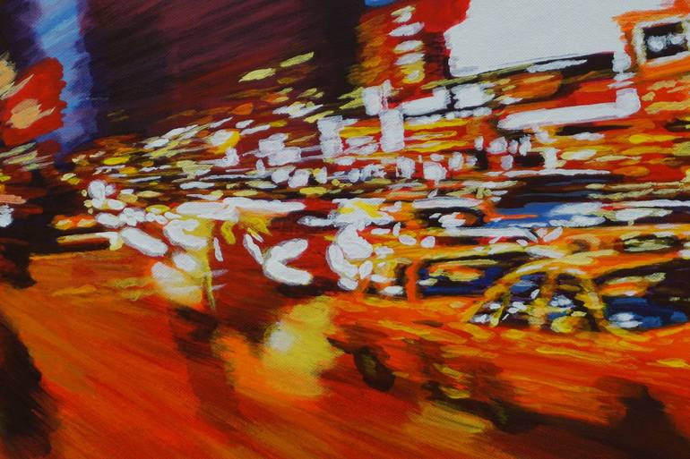 Original Contemporary Cities Painting by Rattapon Pirat