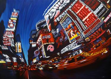 Print of Contemporary Cities Paintings by Rattapon Pirat