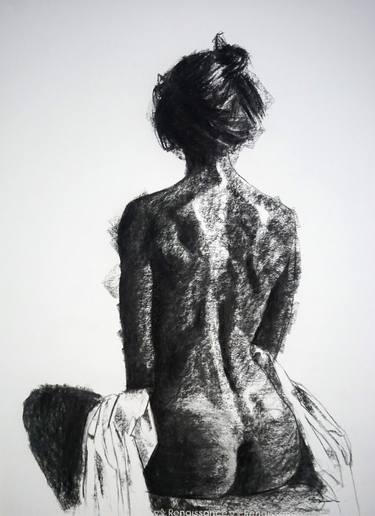 Print of Conceptual Nude Drawings by Rattapon Pirat