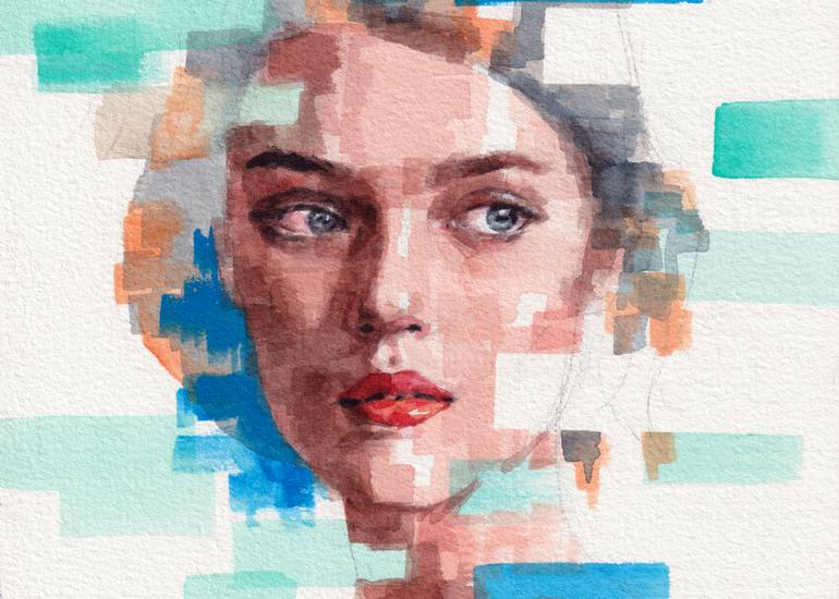 Original Conceptual People Painting by Rattapon Pirat