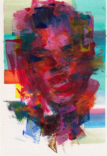 Print of Abstract Expressionism Portrait Paintings by Rattapon Pirat