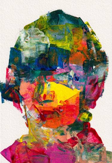 Print of Abstract Expressionism Portrait Paintings by Rattapon Pirat