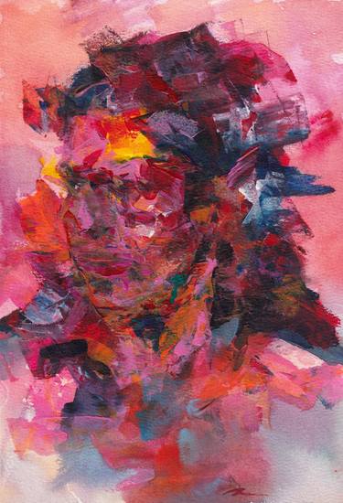 Print of Abstract Expressionism Portrait Paintings by Rattapon Pirat