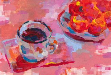 Original Expressionism Food & Drink Paintings by Rattapon Pirat
