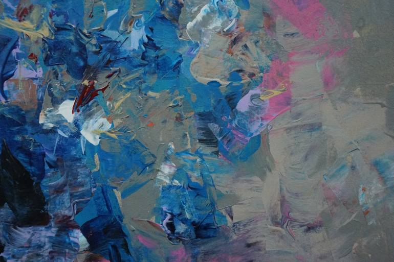 Original Abstract Expressionism Floral Painting by Rattapon Pirat