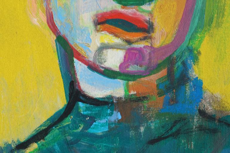 Original Abstract People Painting by Rattapon Pirat