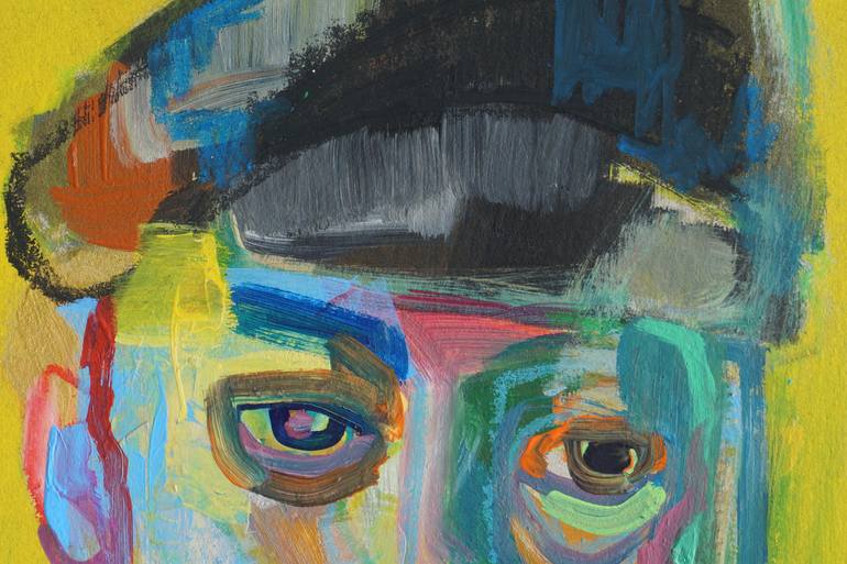 Original Abstract People Painting by Rattapon Pirat