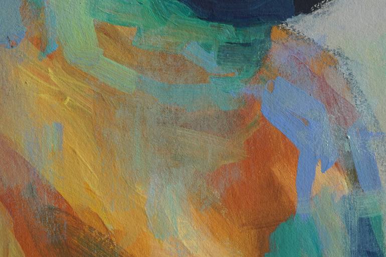 Original Abstract People Painting by Rattapon Pirat