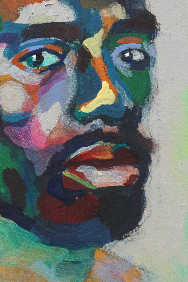 Original Abstract People Painting by Rattapon Pirat