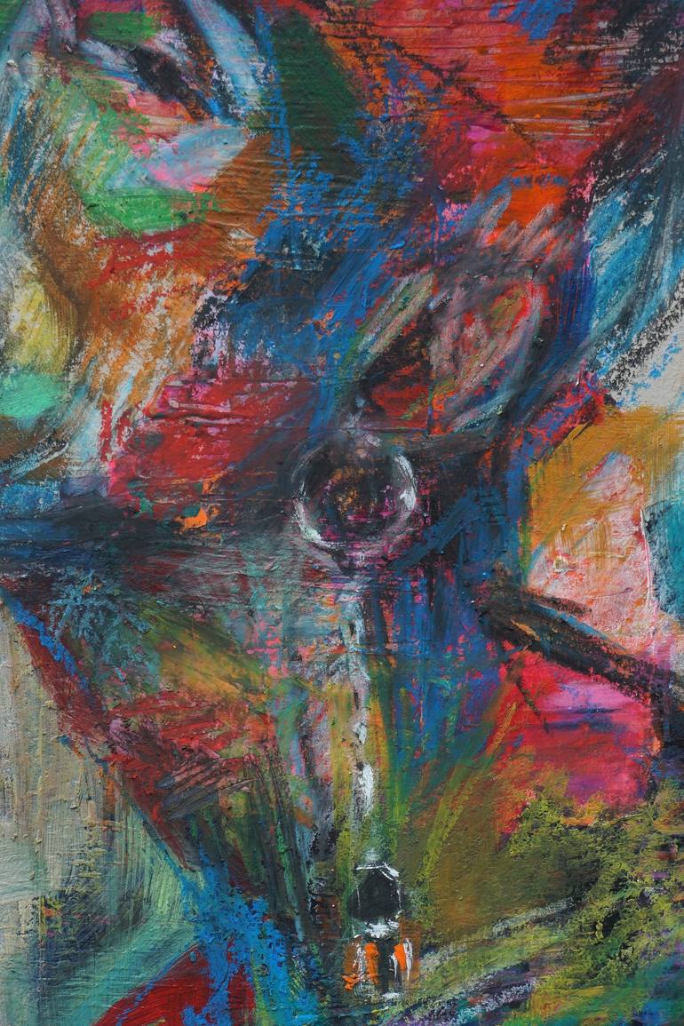 Original Abstract People Painting by Rattapon Pirat