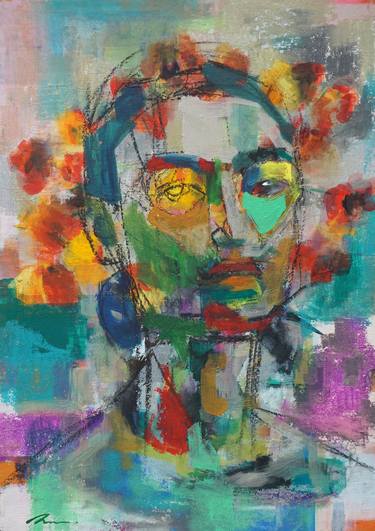 Original Abstract People Paintings by Rattapon Pirat