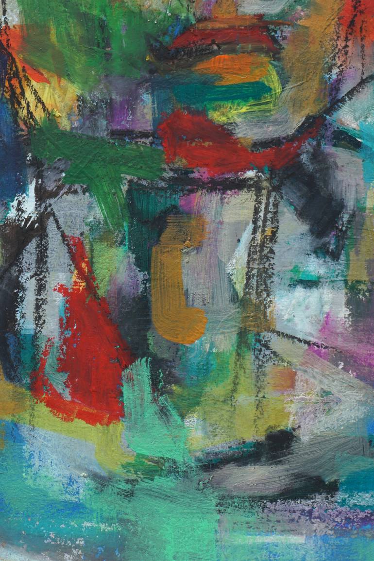 Original Abstract People Painting by Rattapon Pirat