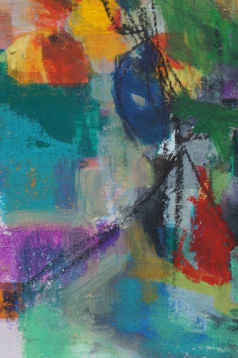 Original Abstract People Painting by Rattapon Pirat