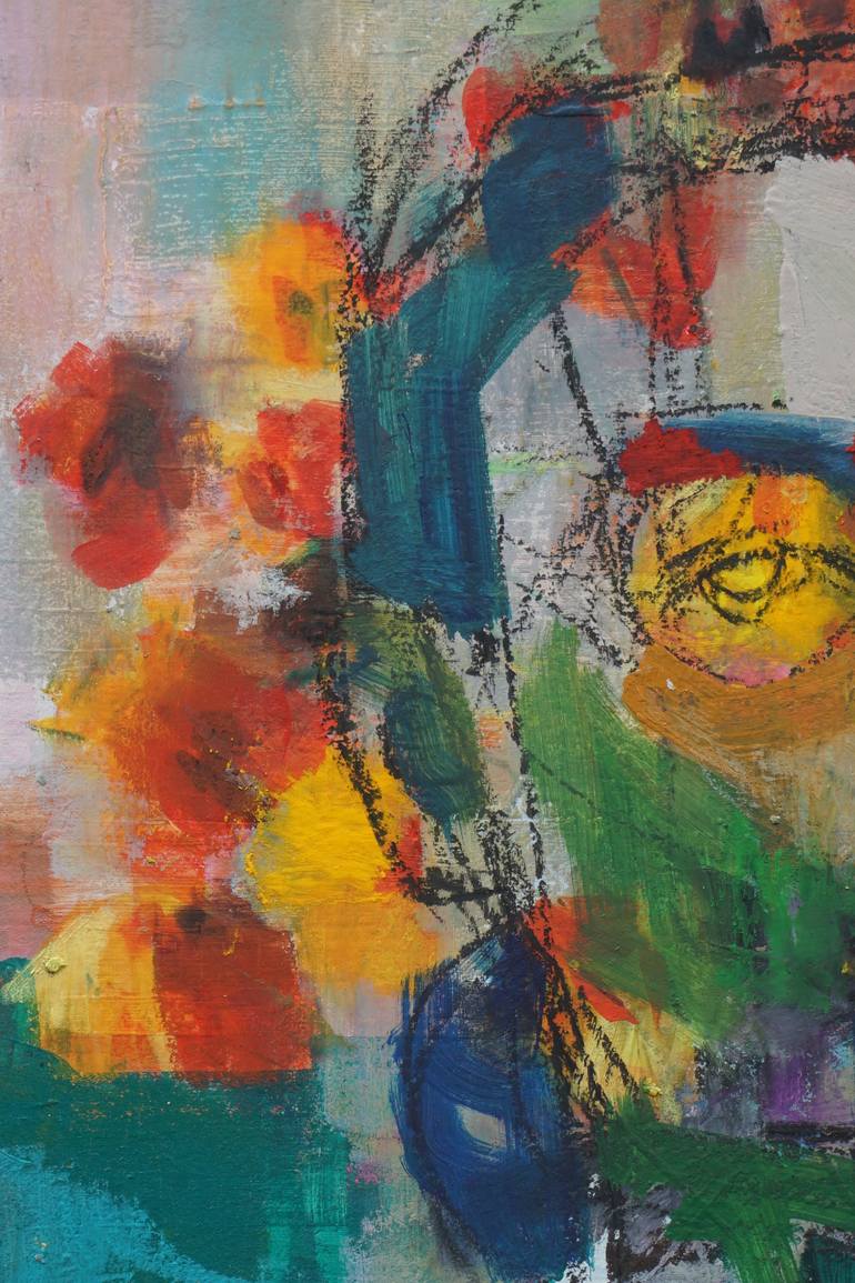 Original Abstract People Painting by Rattapon Pirat