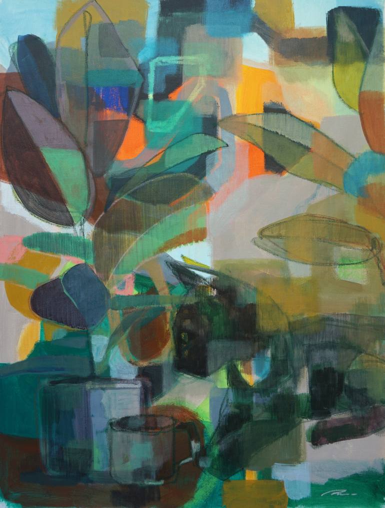 Print of Abstract Cats Paintings by Rattapon Pirat
